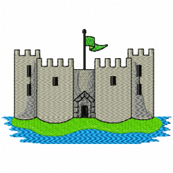 Buildings Embroidery Design 6 Buildings Embroidery Design 6